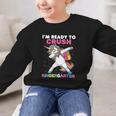 I'm Ready To Crush Kindergarten Unicorn Back To School Graphic Kid Sweatshirt