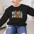 Kindergarten Dream Team Groovy Retro Children Back To School Graphic Kid Sweatshirt Kindergarten Dream Team Groovy Retro Children Back To School Graphic Kid Sweatshirt