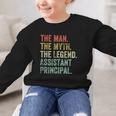 Man Myth The Legend Assistant Principal Dad Back To School Graphic Kid Sweatshirt Man Myth The Legend Assistant Principal Dad Back To School Graphic Kid Sweatshirt