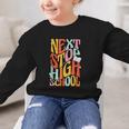 Middle School Gradution Back To School Next Stop High School Graphic Kid Sweatshirt