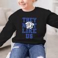 Not Like Bulldog Back To School Spirit B Graphic Kid Sweatshirt Not Like Bulldog Back To School Spirit B Graphic Kid Sweatshirt