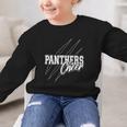 Panthers Cheer Back To School Cheerleading Team Spirit Graphic Kid Sweatshirt Panthers Cheer Back To School Cheerleading Team Spirit Graphic Kid Sweatshirt