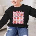 Preppy Back To School 3rd Grade Is My Jam Strawberry Bow Graphic Kid Sweatshirt Preppy Back To School 3rd Grade Is My Jam Strawberry Bow Graphic Kid Sweatshirt