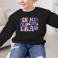 In My Principal Era Groovy School Principal Back To School Graphic Kid Sweatshirt In My Principal Era Groovy School Principal Back To School Graphic Kid Sweatshirt