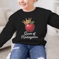 Queen Of Kindergarten Graduation Back To School Girl Graphic Kid Sweatshirt Queen Of Kindergarten Graduation Back To School Girl Graphic Kid Sweatshirt