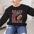 Ready To Tackle 2nd Grade Back To School First Day Of School Graphic Kid Sweatshirt Ready To Tackle 2nd Grade Back To School First Day Of School Graphic Kid Sweatshirt