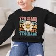 Retro 7th Grade Daisy Colorful Back To School Seventh Grade Graphic Kid Sweatshirt Retro 7th Grade Daisy Colorful Back To School Seventh Grade Graphic Kid Sweatshirt