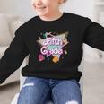 Retro 90s 5th Grade Back To School First Day Of Fifth Grade Graphic Kid Sweatshirt