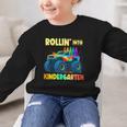 Rollin' Into Kindergarten Monster Car Back To School Boys Graphic Kid Sweatshirt Rollin' Into Kindergarten Monster Car Back To School Boys Graphic Kid Sweatshirt
