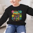 School Bus Driver Boho Floral Leopard Back To School Womens Graphic Kid Sweatshirt School Bus Driver Boho Floral Leopard Back To School Womens Graphic Kid Sweatshirt