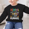 School Custodian Of Tiny Humans Back To School Janitor Graphic Kid Sweatshirt