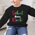 School Nurse Rock Back To School -Funny Nurses School Graphic Kid Sweatshirt