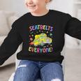 Seatbelt School Bus Driver Everyone Back To School Graphic Kid Sweatshirt Seatbelt School Bus Driver Everyone Back To School Graphic Kid Sweatshirt