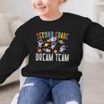 Second Grade Dream Team Astronaut 2nd Grade Back To School Graphic Kid Sweatshirt