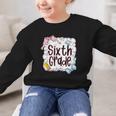 Sixth Grade Back To School For Girls Pink Notebook Graphic Kid Sweatshirt