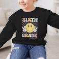 Sixth Grade Vibes Smile Face 6th Grade Team Back To School Graphic Kid Sweatshirt Sixth Grade Vibes Smile Face 6th Grade Team Back To School Graphic Kid Sweatshirt
