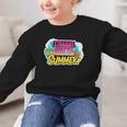 Straight Outta Summer Back To School First Day Fall Autumn Graphic Kid Sweatshirt