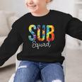 Sub Squad For Work Tie Dye Back To School Appreciation Day Graphic Kid Sweatshirt Sub Squad For Work Tie Dye Back To School Appreciation Day Graphic Kid Sweatshirt