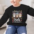 Teaching Owls On The Branch Back To School Graphic Kid Sweatshirt Teaching Owls On The Branch Back To School Graphic Kid Sweatshirt