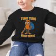 Tung Tung Sahur First Grade Italian Brainrot Back To School Graphic Kid Sweatshirt Tung Tung Sahur First Grade Italian Brainrot Back To School Graphic Kid Sweatshirt
