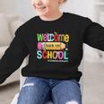 Welcome Back To School School Secretary Life Leopard Graphic Kid Sweatshirt Welcome Back To School School Secretary Life Leopard Graphic Kid Sweatshirt