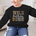 Wild About Reading Kid Love Wild Animal Books Back To School Graphic Kid Sweatshirt Wild About Reading Kid Love Wild Animal Books Back To School Graphic Kid Sweatshirt