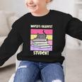 World's Okayest Student Fun Back To School & New Term Graphic Kid Sweatshirt
