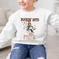 Buckin' Into Pre-K Back To School Cowboy Western Graphic Kid Sweatshirt Buckin' Into Pre-K Back To School Cowboy Western Graphic Kid Sweatshirt