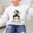 Bus Driver Life Messy Bun Back To School Bus Driver Graphic Kid Sweatshirt