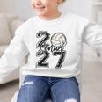 Class Of 2027 Volleyball Senior 2027 Back To School Graphic Kid Sweatshirt