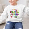Crayon Crew Cute Back To School Graphic Kid Sweatshirt Crayon Crew Cute Back To School Graphic Kid Sweatshirt