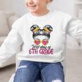 First Day Of 6th Grade Messy Hair Bun Girl Back To School Graphic Kid Sweatshirt First Day Of 6th Grade Messy Hair Bun Girl Back To School Graphic Kid Sweatshirt