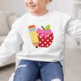 Girls Back To School Apple Toddler First Day Of Preschool Graphic Kid Sweatshirt Girls Back To School Apple Toddler First Day Of Preschool Graphic Kid Sweatshirt