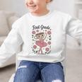 Girls Back To School Cappuccina Italian Brainrot First Grade Graphic Kid Sweatshirt Girls Back To School Cappuccina Italian Brainrot First Grade Graphic Kid Sweatshirt