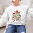 Groovy Third Grade Wildflowers Back To School 3rd Grade Graphic Kid Sweatshirt