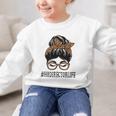 HR Director Leopard Messy Bun Appreciation Back To School Performance Graphic Kid Sweatshirt HR Director Leopard Messy Bun Appreciation Back To School Performance Graphic Kid Sweatshirt