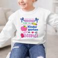 Kids Back To School Here I Come Kindergarten Girls TK Grad Graphic Kid Sweatshirt