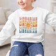 Librarian Retro Find Me At The Library Back To School Graphic Kid Sweatshirt Librarian Retro Find Me At The Library Back To School Graphic Kid Sweatshirt