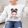Little Miss 3rd Grade Messy Bun Back To School Graphic Kid Sweatshirt Little Miss 3rd Grade Messy Bun Back To School Graphic Kid Sweatshirt