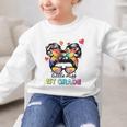 Little Miss First Grade Back To School 1st Grade Girls Graphic Kid Sweatshirt Little Miss First Grade Back To School 1st Grade Girls Graphic Kid Sweatshirt