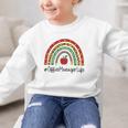 Office Manager Rainbow Appreciation Day Hello Back To School Graphic Kid Sweatshirt