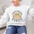 Retro First Grade Vibes Smile Face Back To School 1st Grade Graphic Kid Sweatshirt Retro First Grade Vibes Smile Face Back To School 1st Grade Graphic Kid Sweatshirt