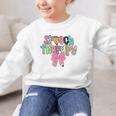 Women Speech Therapy Coquette Bow Pencil Back To School SLP Graphic Kid Sweatshirt