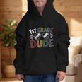 1st Grade Dude Sunglasses First Day Of Back To School Boys Graphic Kid Hoodie 1st Grade Dude Sunglasses First Day Of Back To School Boys Graphic Kid Hoodie