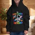 2nd Grade And Beyond Second Grade Astronaut Back To School Graphic Kid Hoodie