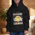 2nd Grade Team Back To School Hello Second Grade Smile Face Graphic Kid Hoodie