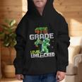 4th Grade Level Unlocked Back To School Pixel Game Graphic Kid Hoodie