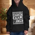 8th Eighth Grade Vibes 1st Back To School Checkerboard Crew Graphic Kid Hoodie