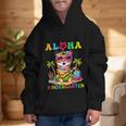 Aloha Kindergarten Tiger Hawaii Back To School Kids Girls Graphic Kid Hoodie Aloha Kindergarten Tiger Hawaii Back To School Kids Girls Graphic Kid Hoodie