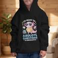 Axolotl Questions Kindergarten Back To School Graphic Kid Hoodie